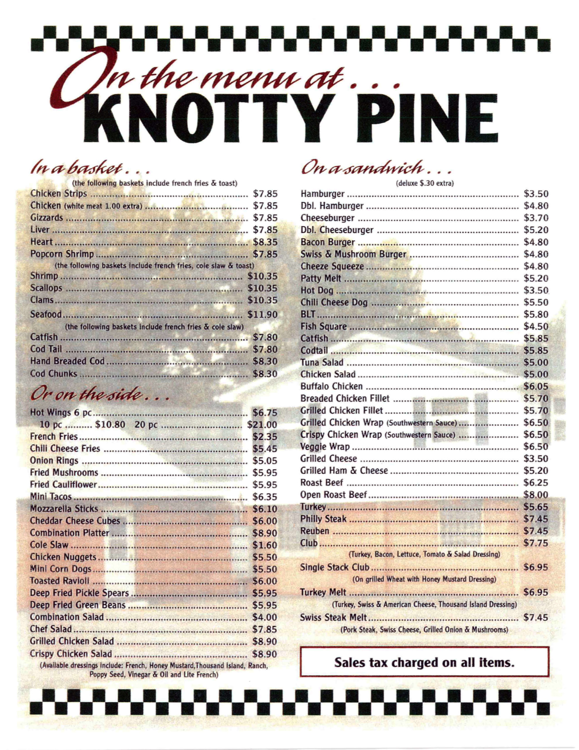 Restaurant Menu Clinton County IL Lunch Dinner Restaurant   Knotty Pine Inn Clinton County Il 38 Scaled 